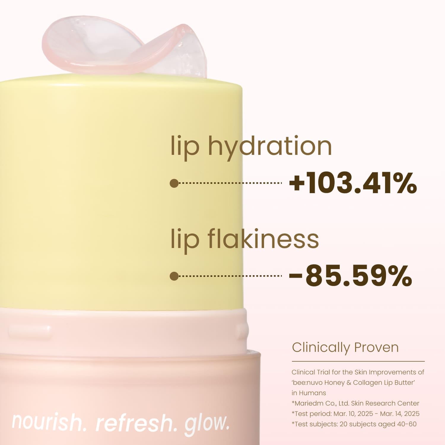 Beenuvo Honey & Collagen Lip Butter overnight routine image suggests nourishment while you sleep.