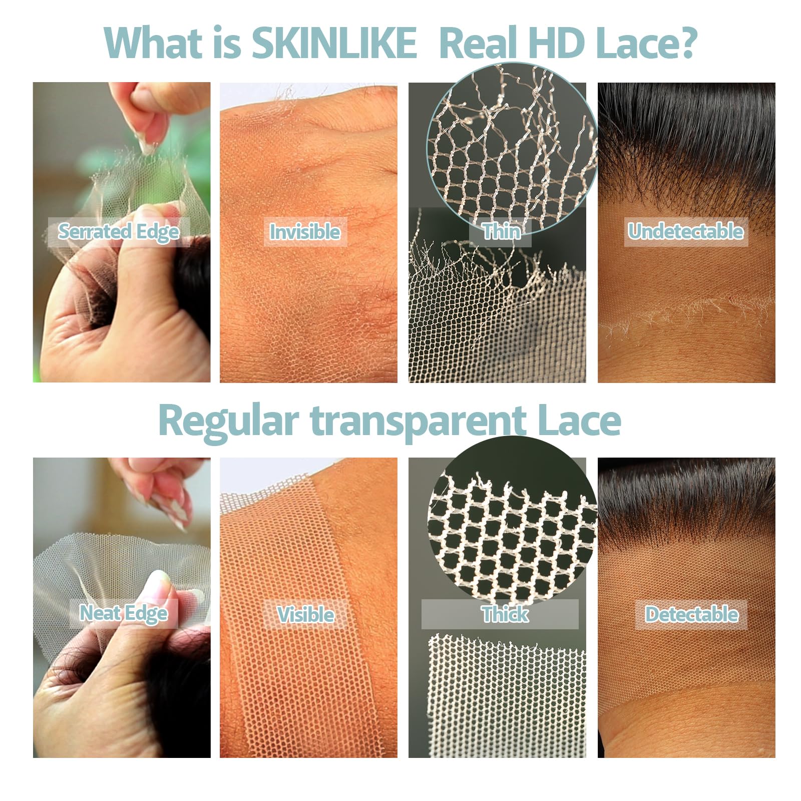 BEEOS 5x5 SKINLIKE closure 18-inch length offers dependable coverage and styling options