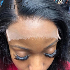 BEEOS 5x5 skinlike lace closure closeup shows invisible melt for natural look.