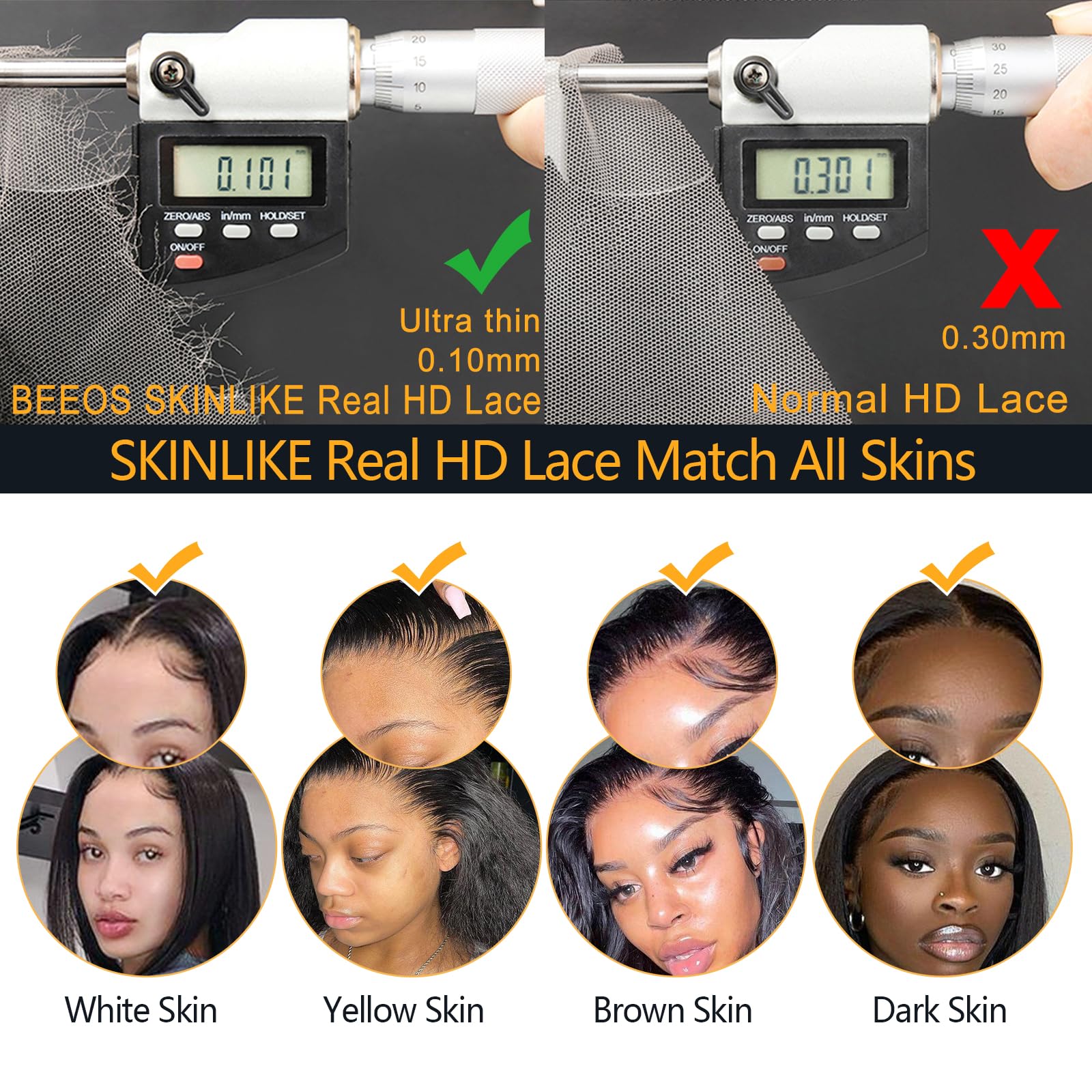 BEEOS baby hair along hairline for realistic edge detail