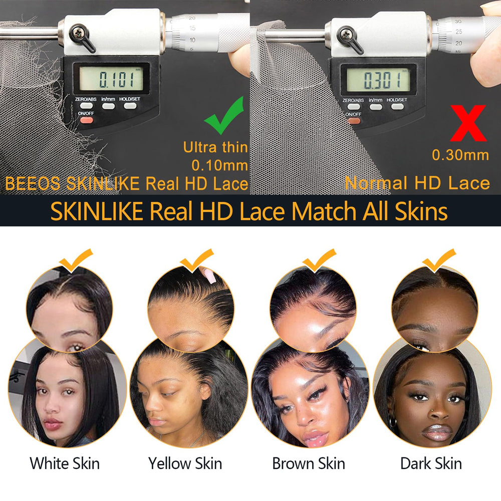 BEEOS baby hair along hairline for realistic edge detail