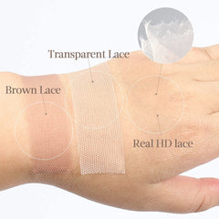 BEEOS skinlike hd lace edge melt closeup shows seamless edge integration.