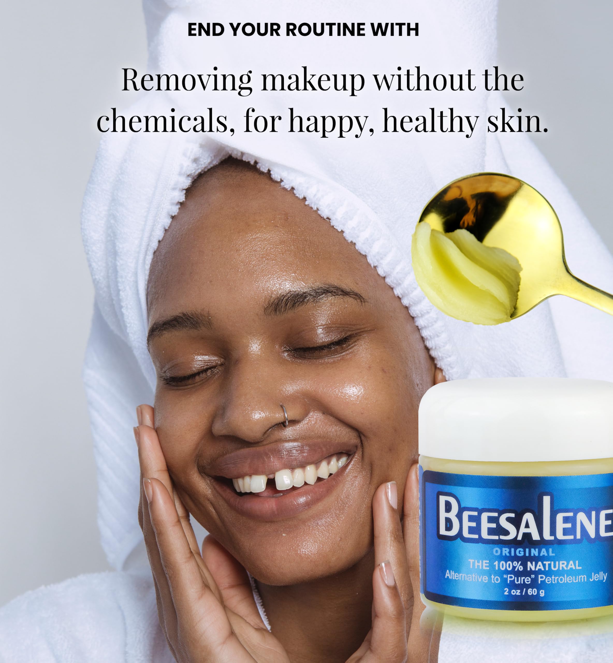 Beesaluxe Beesalene Original hands lips application for everyday moisture.