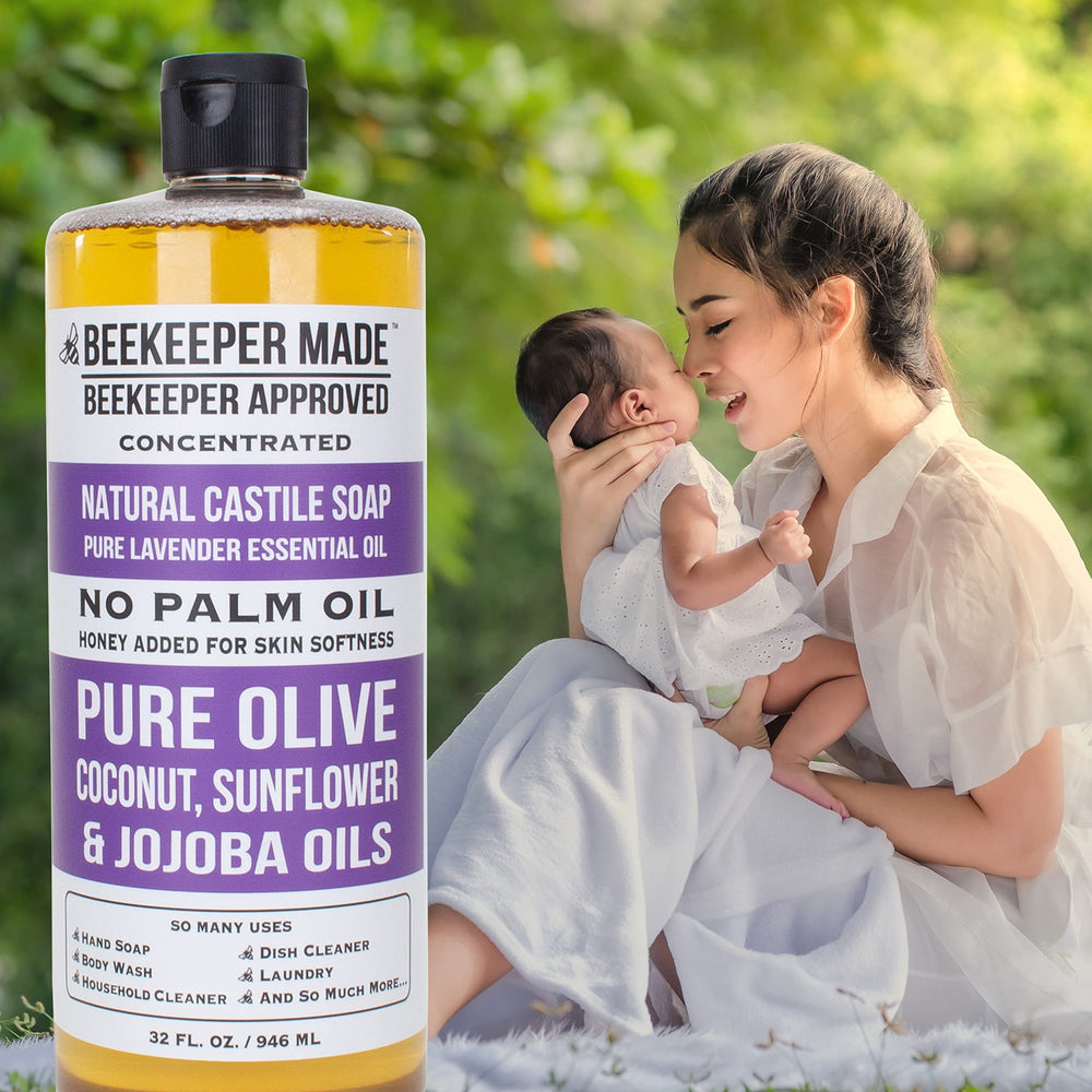 Beessential Beekeeper Castile Soap gentle solution for sensitive skin.