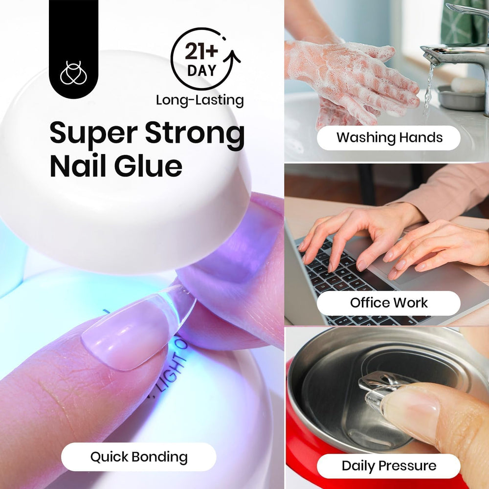 Beetles 15ml gel nail glue — medium-thick, tidy application