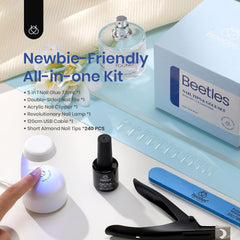 Beetles 5-in-1 nail glue base top coat adds durability for DIY nails