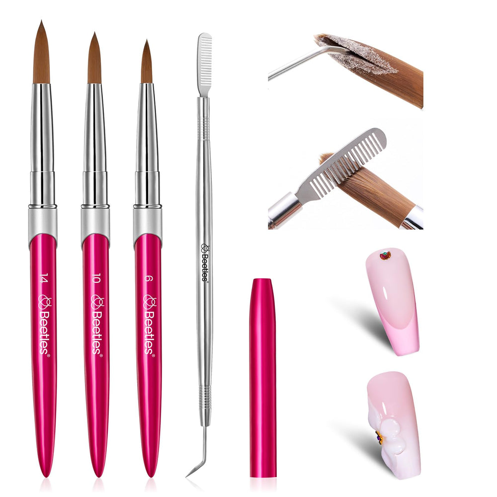 Beetles Beginner-friendly brush set enables smoother at-home acrylics.