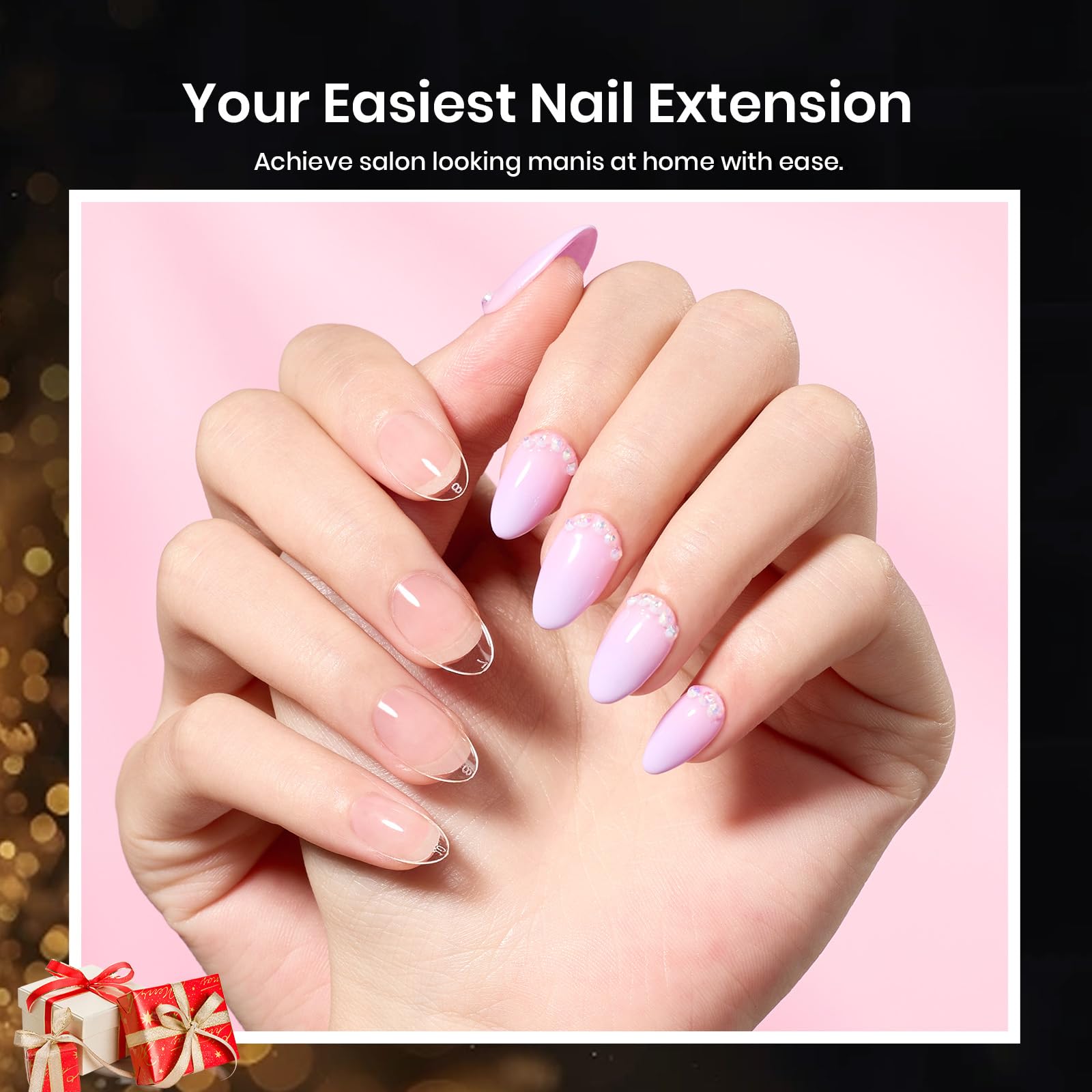 Beetles almond nail tips 12 sizes fit most fingers