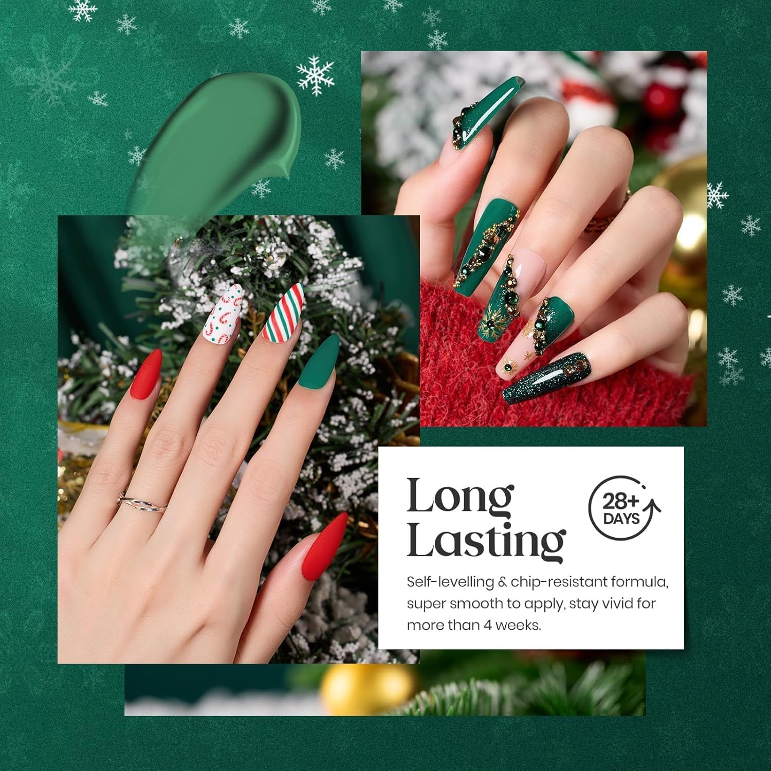 Beetles Gel Polish avocado-green bottle close-up for smooth, even application.