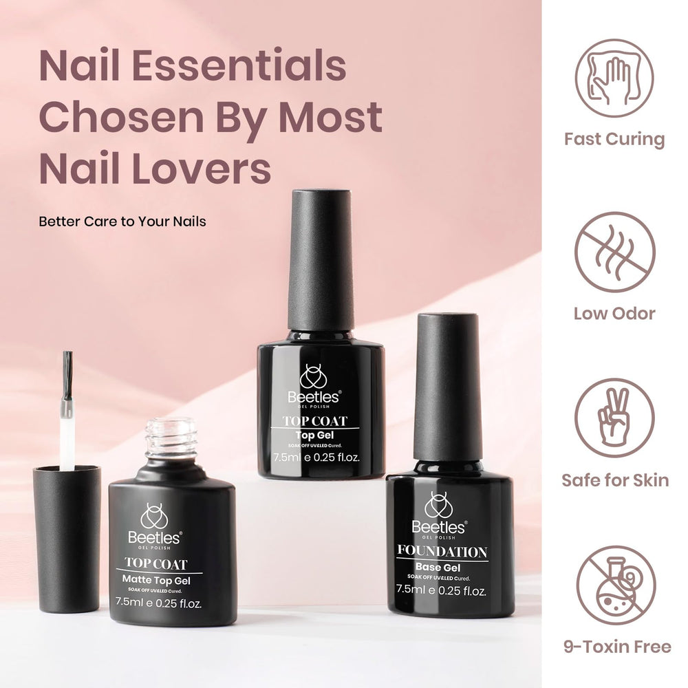 Beetles base coat enhances adhesion for longer-lasting wear.