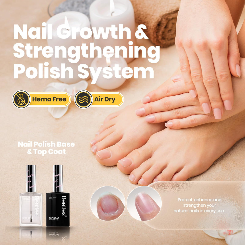 Beetles Gel Polish base coat bottle closeup highlights durable foundation for long-lasting color