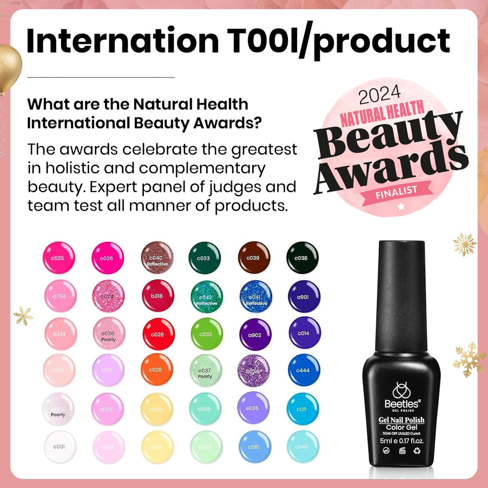 Beetles base coat and top coat demonstrate smooth, long-lasting finish for durable manicures.