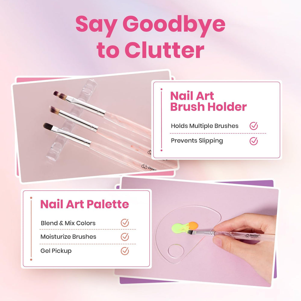 Beetles Blooming Nail Art Palette for blending colors