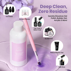 Beetles Gel Polish brush restorer demonstrates break-in for soft, responsive bristles