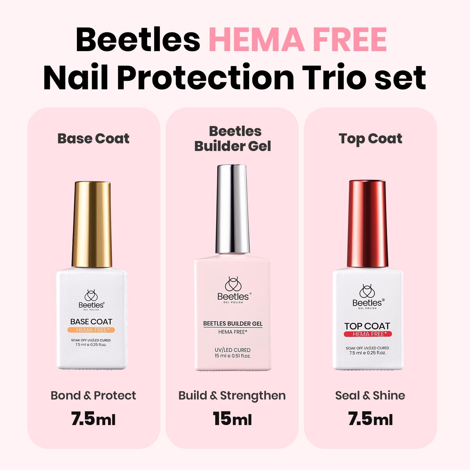 Beetles Builder Gel Apex-building step focuses on natural-looking extensions