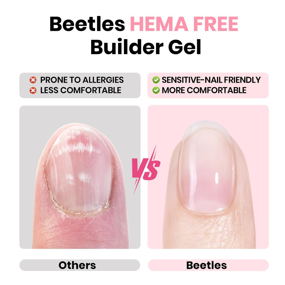 Beetles Builder Gel base coat bottle improves adhesion for longer-lasting manicures