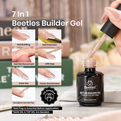 Beetles Builder Gel Kit magnetic cat eye application showing adjustable effects.
