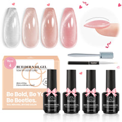 Beetles Builder Gel Kit Star Cascade packaging view for at-home nails.