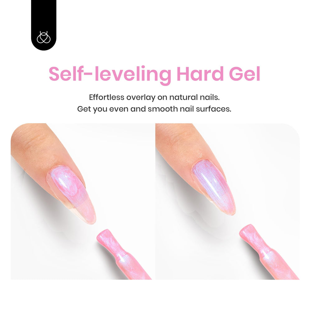 Beetles Builder Gel self-leveling surface creates an even, flawless look.
