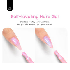 Beetles Builder Gel self-leveling surface creates an even, flawless look.