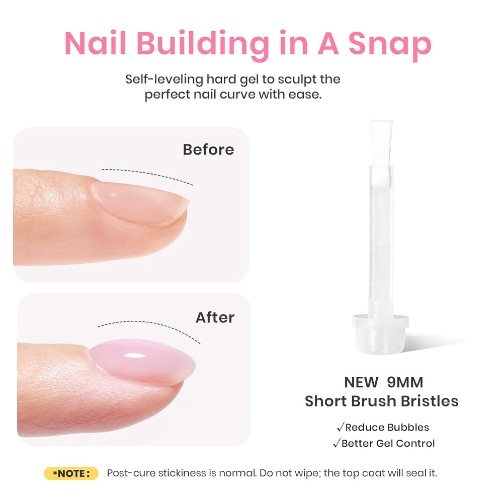 Beetles Builder Gel Set 7-in-1 system enables beginners to build and repair nails.