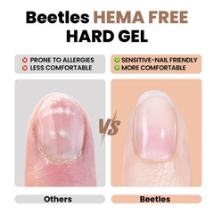 Beetles Builder Gel Set 9-in-1 swatches demonstrate depth and coverage