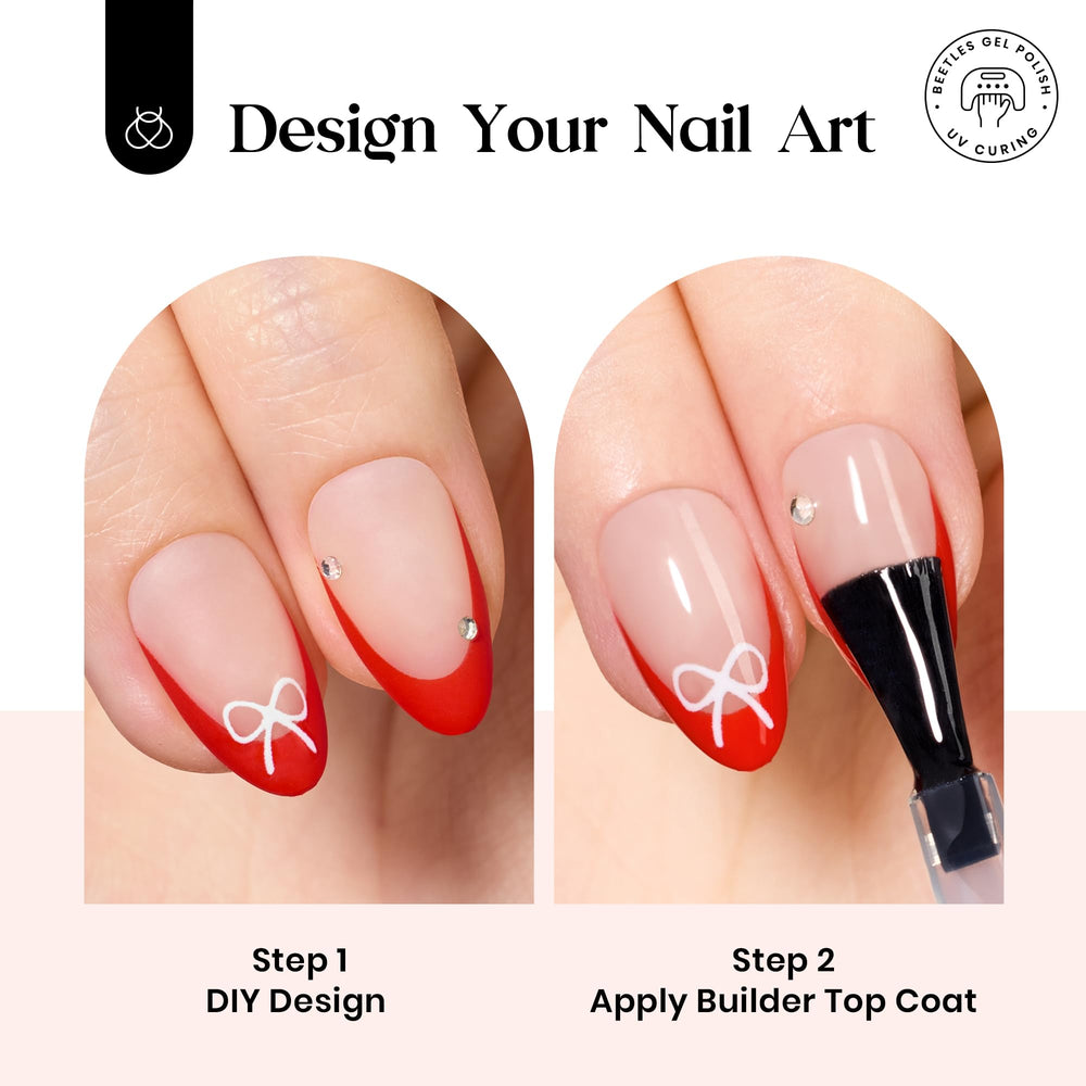 Beetles builder top coat 15ml for lasting shine and protection