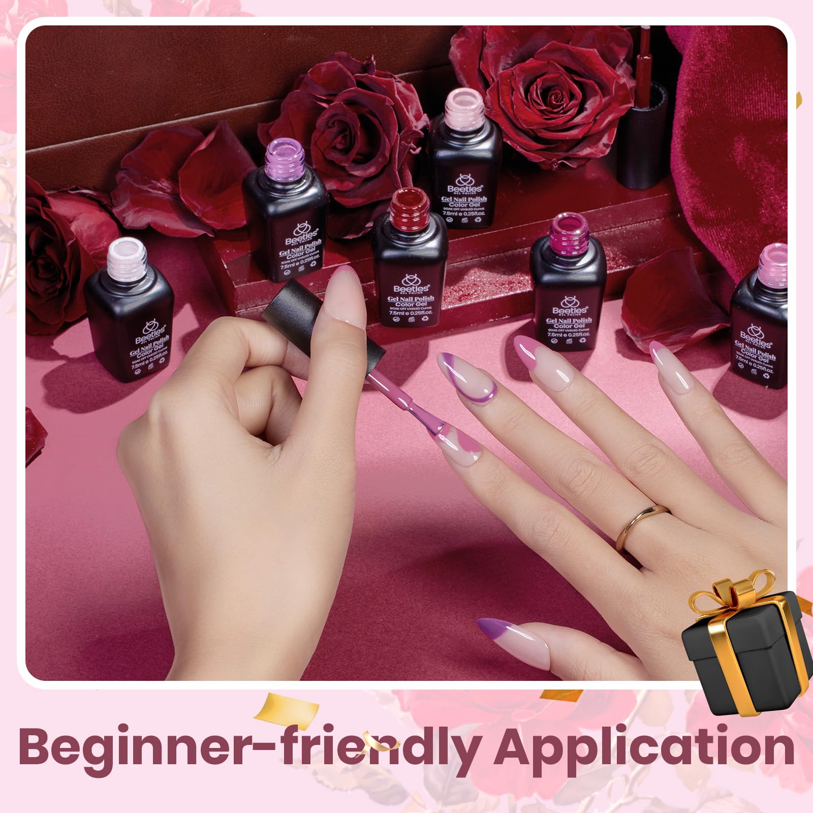 Beetles Burgundy Purple berry shade adds vibrant pop with wear lasting quality.