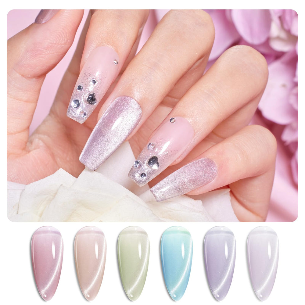Beetles Gel Polish Cat Eye kit packaging ready as a gift.