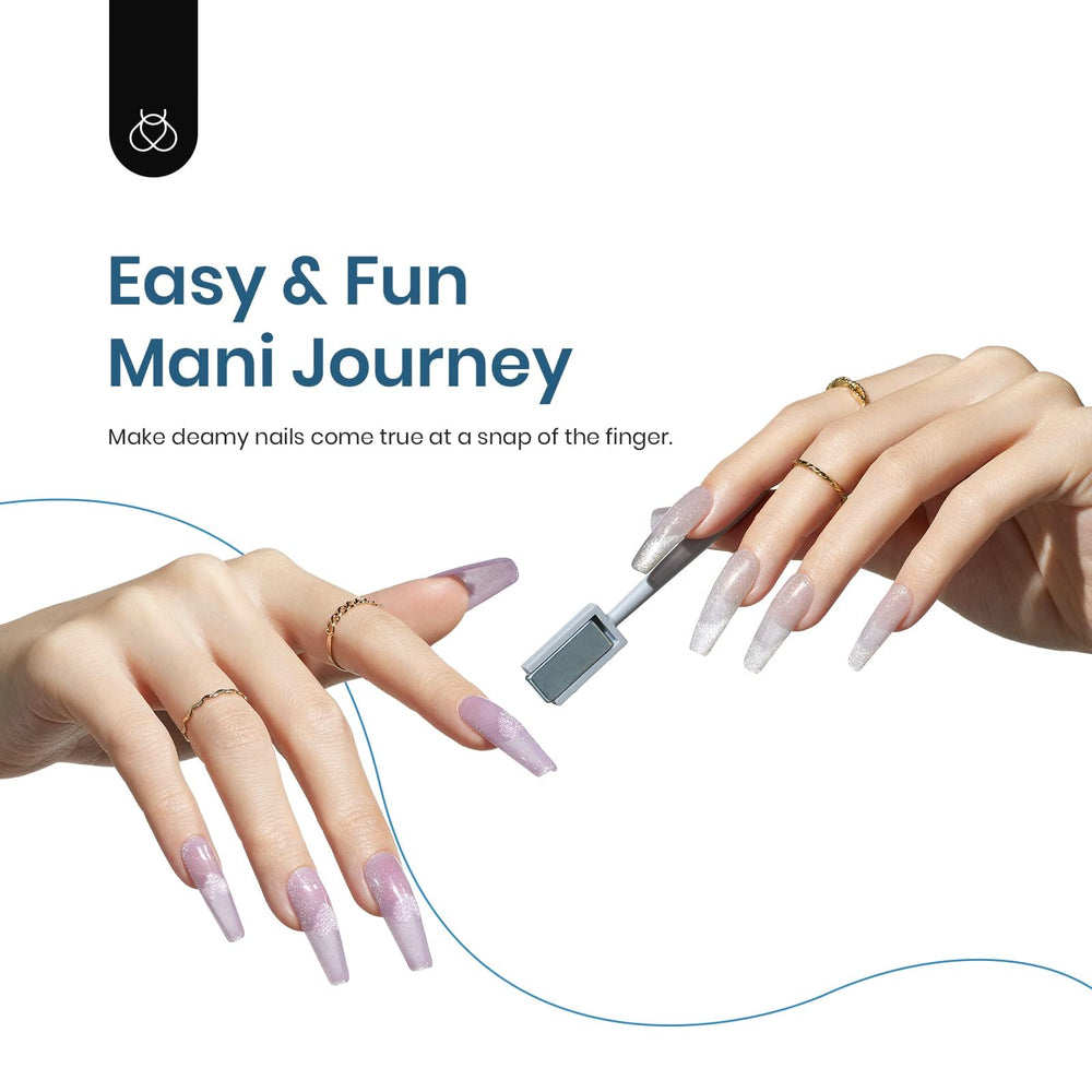 Beetles Cat Eye Gel Polish green shade offers vibrant glossy cat-eye look.