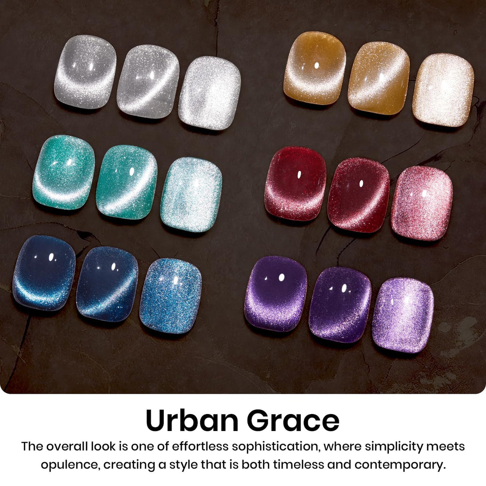 Beetles Cat Eye magnet demonstrates adjustable effects for personalized nail art.