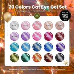 Beetles Cat Eye magnet included for customizable shimmering nail effects.