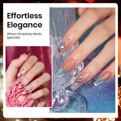 Beetles Cat Eye gel polish rhinestone pack adds subtle sparkle for glam looks.