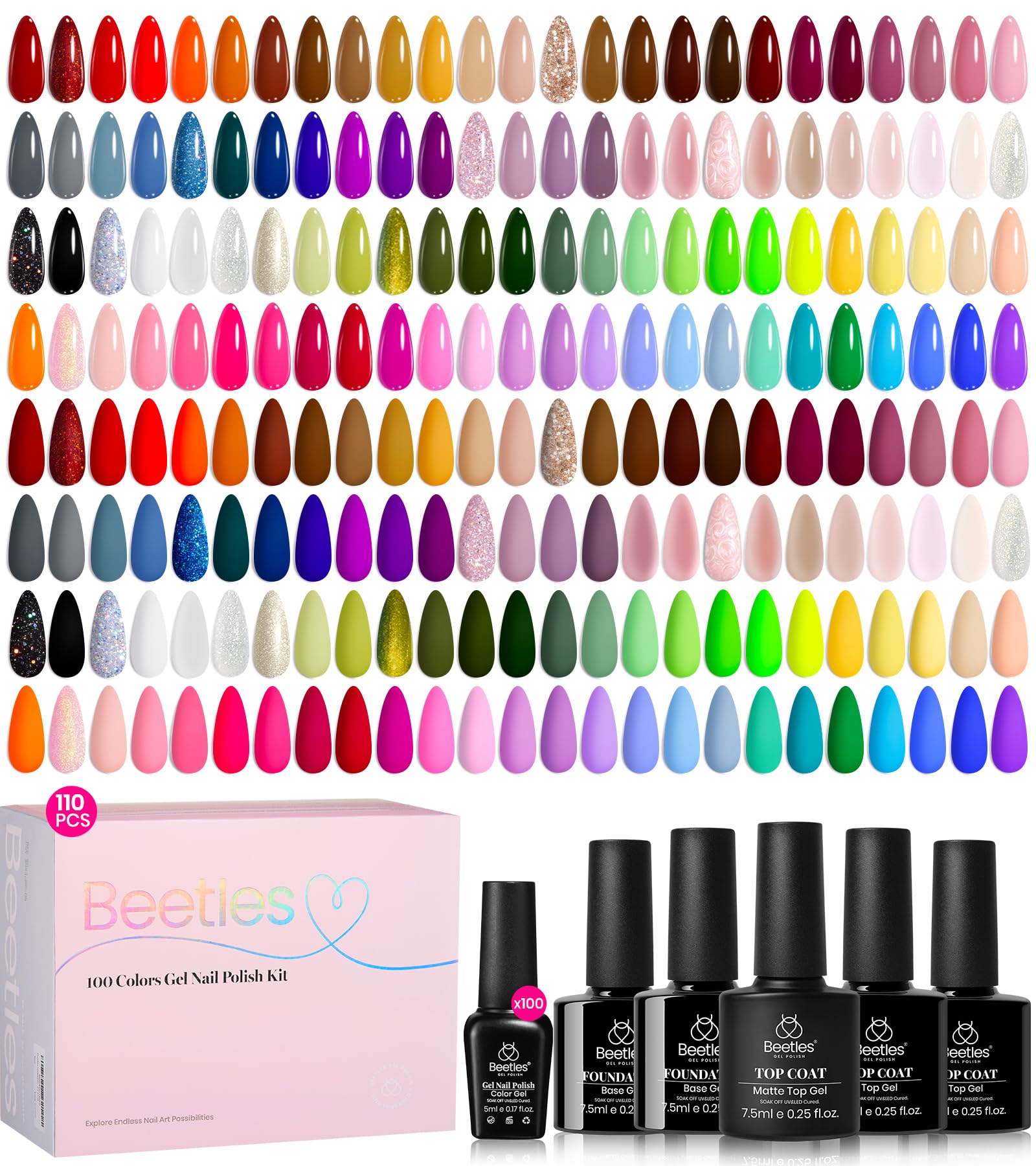 Beetles Chroma Dreams set cover shows year-round gel polish shades for creative nail art