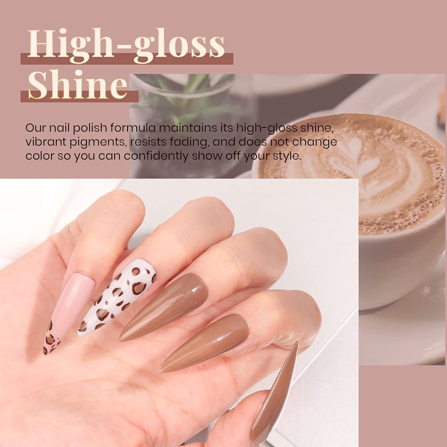 Beetles Coffee Time Collection mauve-nude swatches, soft tones ideal for office looks.
