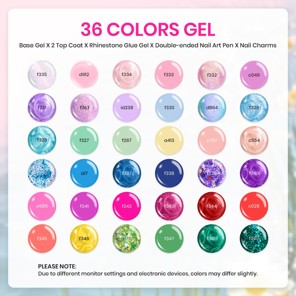Beetles color swatches display featuring seasonal hues for Easter and everyday wear.