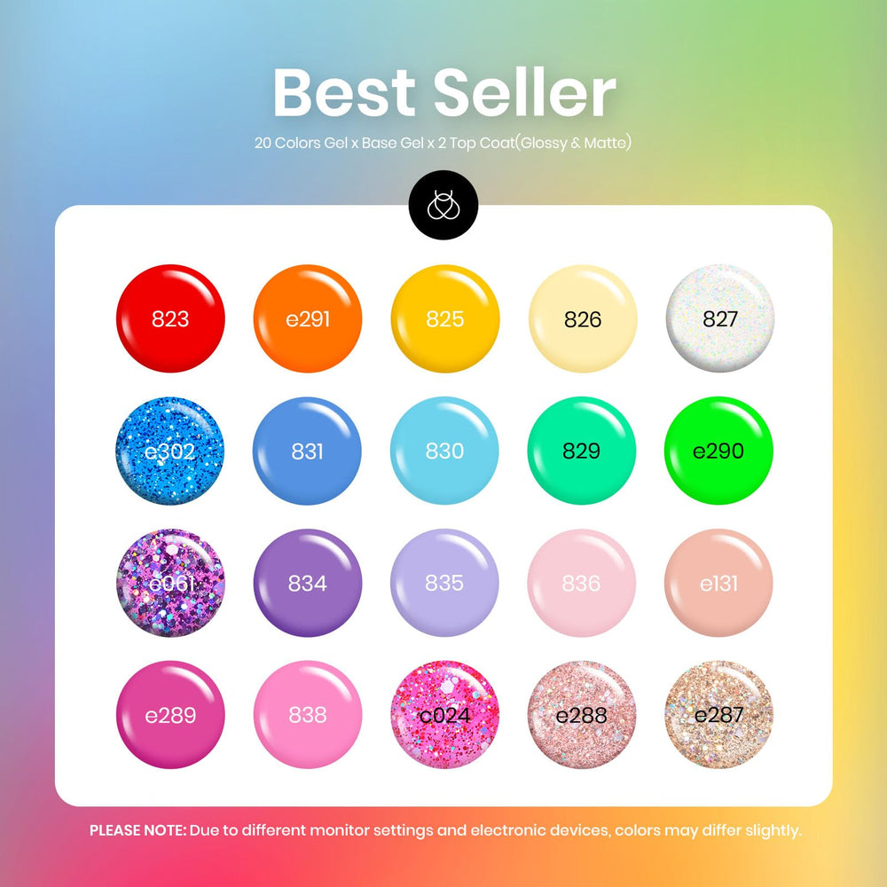 Beetles color swatch demonstrates bold hues perfect for Spring/Summer outfits