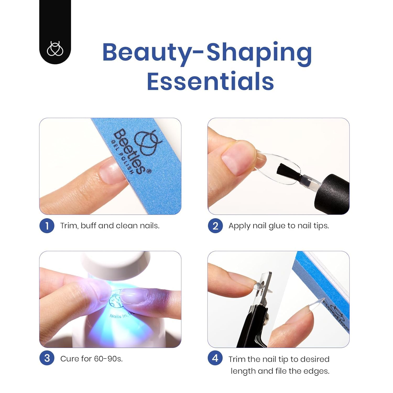 Beetles compatible with all gel polishes for versatile home manicures