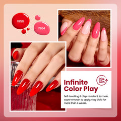Beetles Crimson Horizon bottle close-up with label for easy at-home nails