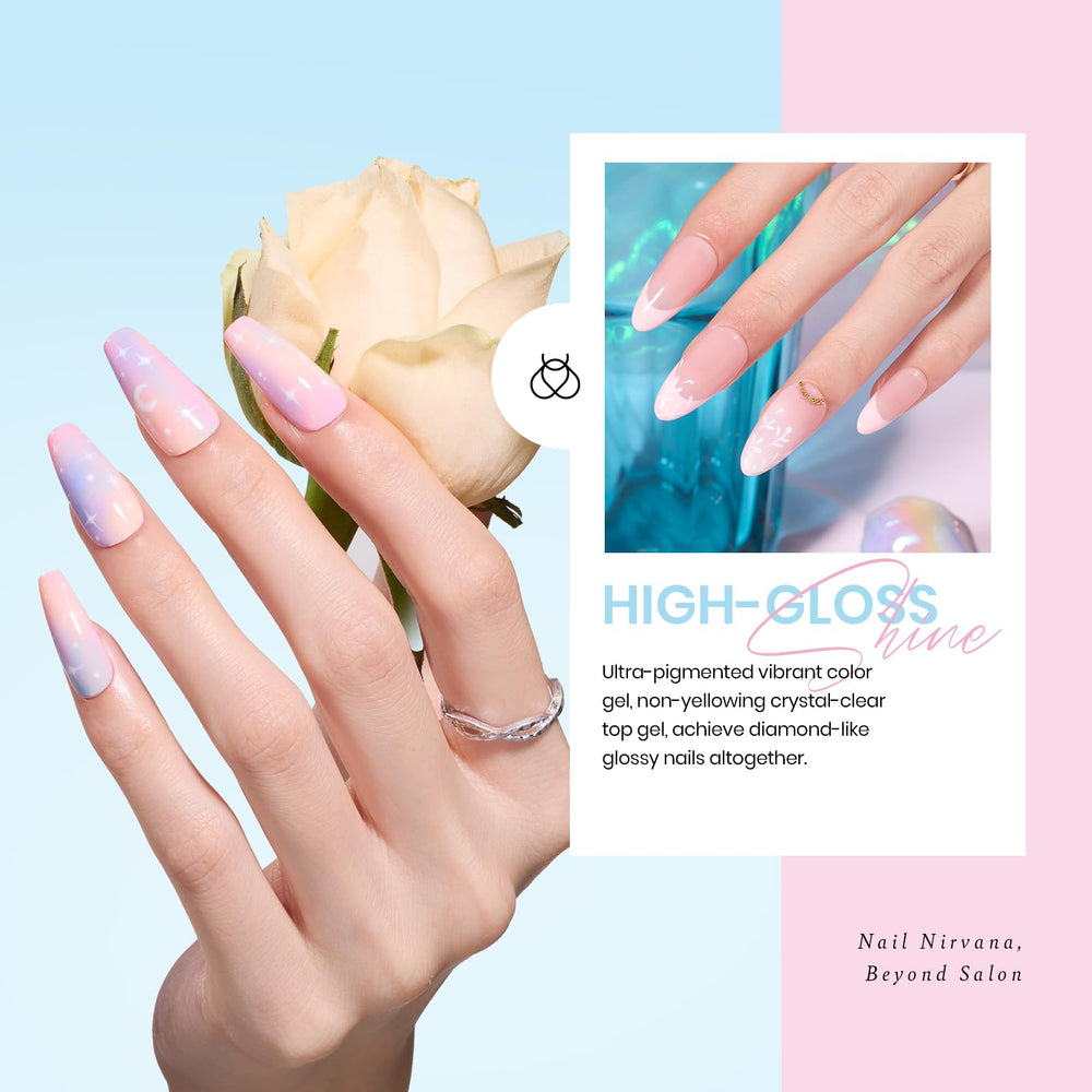 Beetles pastel macaroon shades for delicate feminine manicure styles.