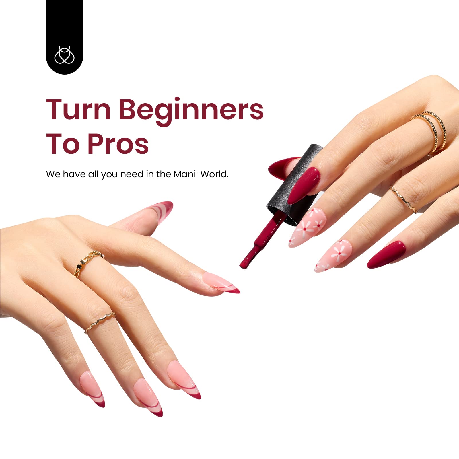 Beetles wine red gel ideal for chic winter manicure ideas.