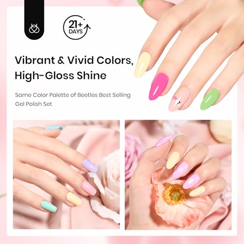 Beetles Dip Powder jar close-up glitter: premium sparkle for statement nails.