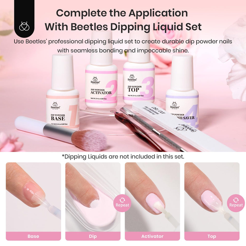 Beetles Dip Powder safe-ingredients cruelty-free: gentle on nails and skin.