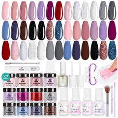 Beetles Dip Powder Kit Set Colors: vibrant palette for durable, salon-quality nails.