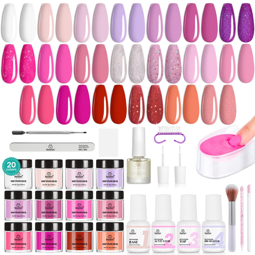 Beetles Dip Powder Nail Kit stylish gift packaging