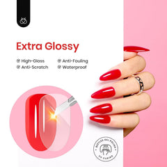Beetles Extra Glossy Top Coat brush application for smooth coating.