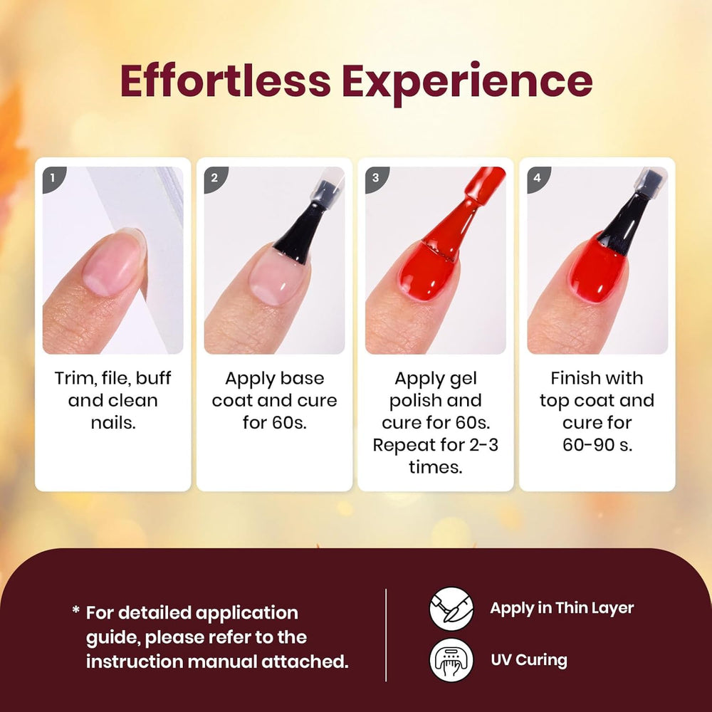 Beetles Fall Gel Nail Polish led-uv-cure image demonstrates quick curing for durable results.