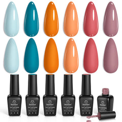 Beetles fall gel polish shade 994—vibrant color for at-home salon vibes.