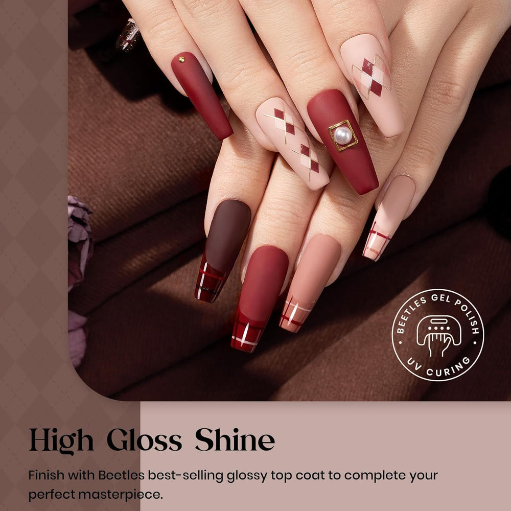 Beetles Fall Gel Polish Set LED/UV curing guide for quick at-home nails.