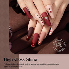 Beetles Fall Gel Polish Set LED/UV curing guide for quick at-home nails.